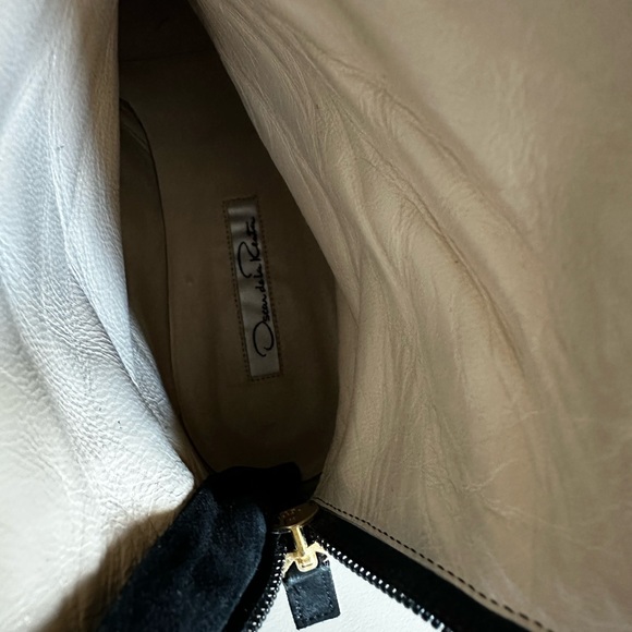 Oscar de la renta - black suede knee high boots size 7 1/2 - Picture 4 of 14